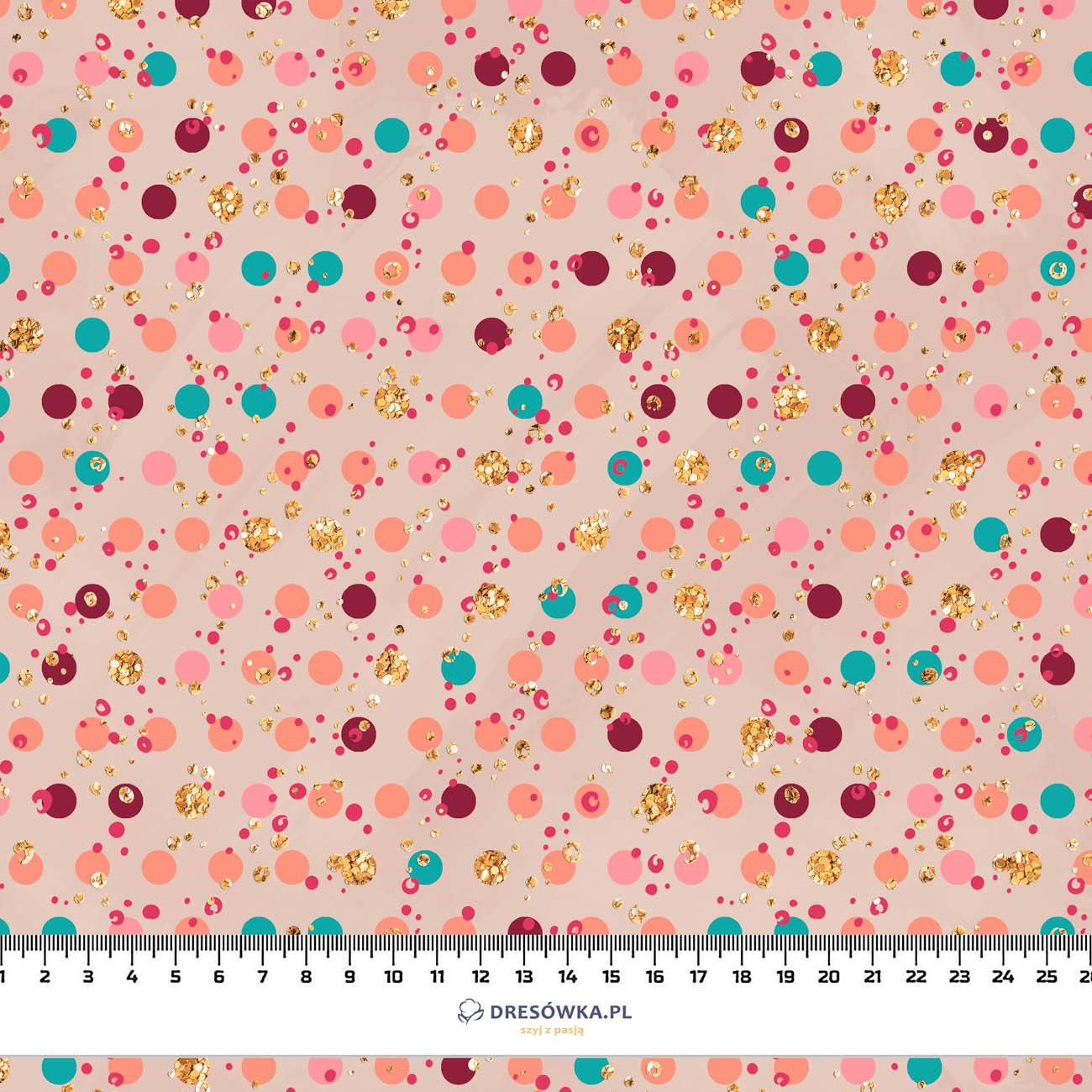 GLITTER PUNKTE (GLITTER HERBST) - bio single jerset mit Elastan Sommersweat