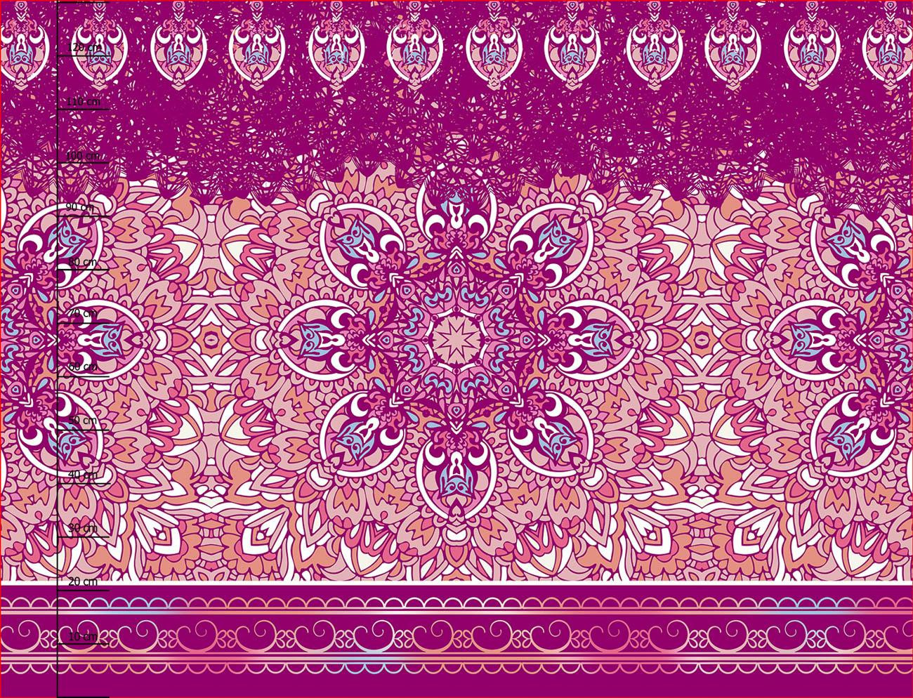 BUNTE MANDALA m. 3 - Kleid-Panel