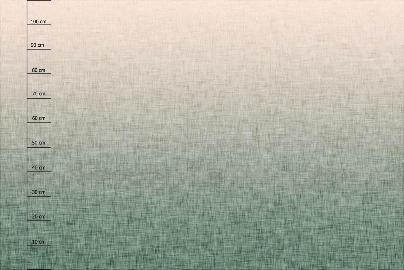 OMBRE / ACID WASH - grün (blass rosa) - panoramisches Paneel (110cm x 165cm)