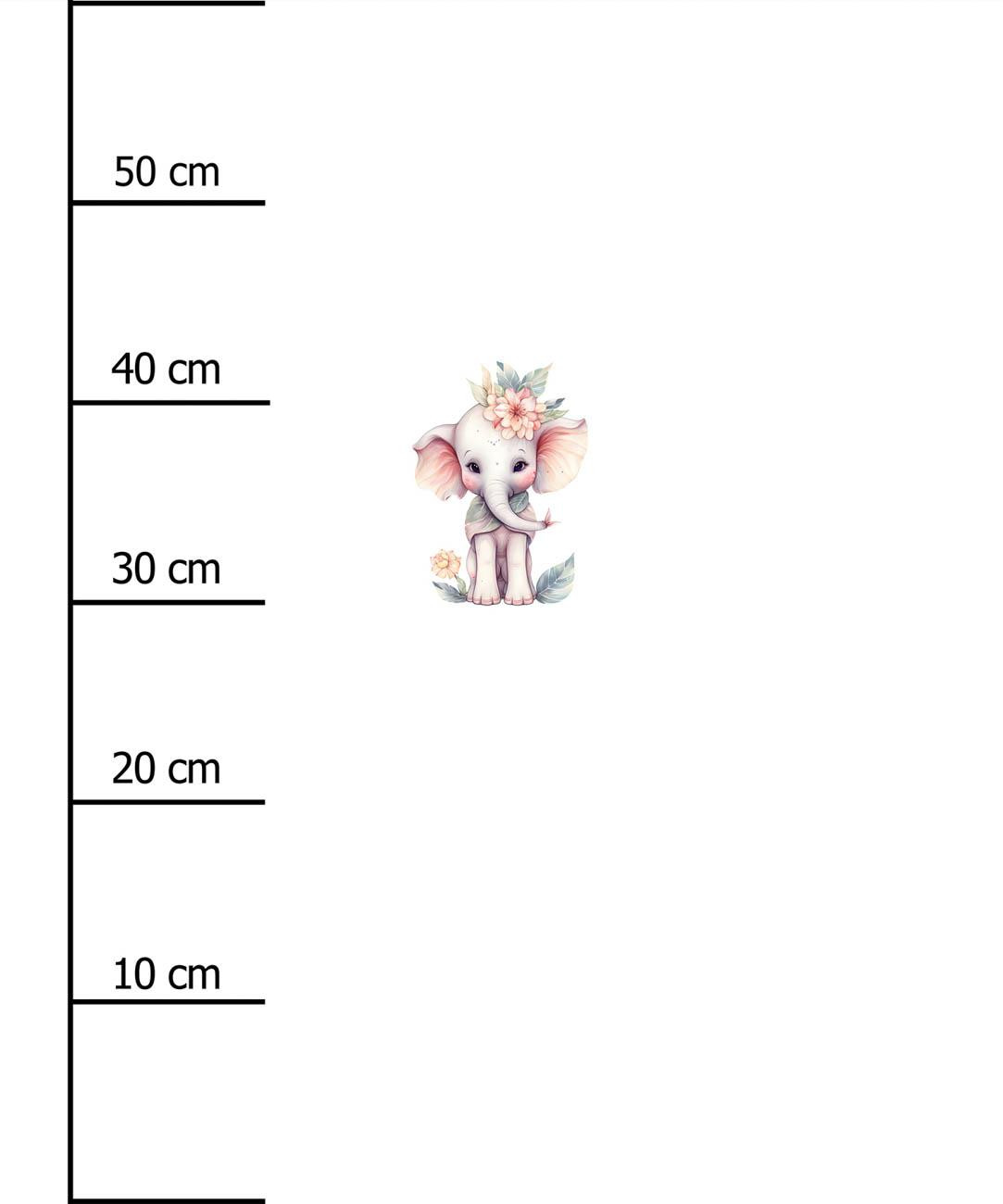 BABY ELEPHANT - Paneel (60cm x 50cm)  Baumwoll Webware