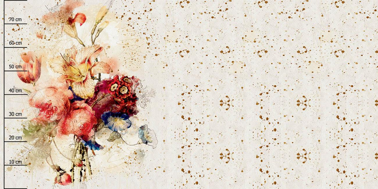 WATERCOLORS FLOWERS MS. 5 - Paneel (80cm x 155cm) Sommersweat