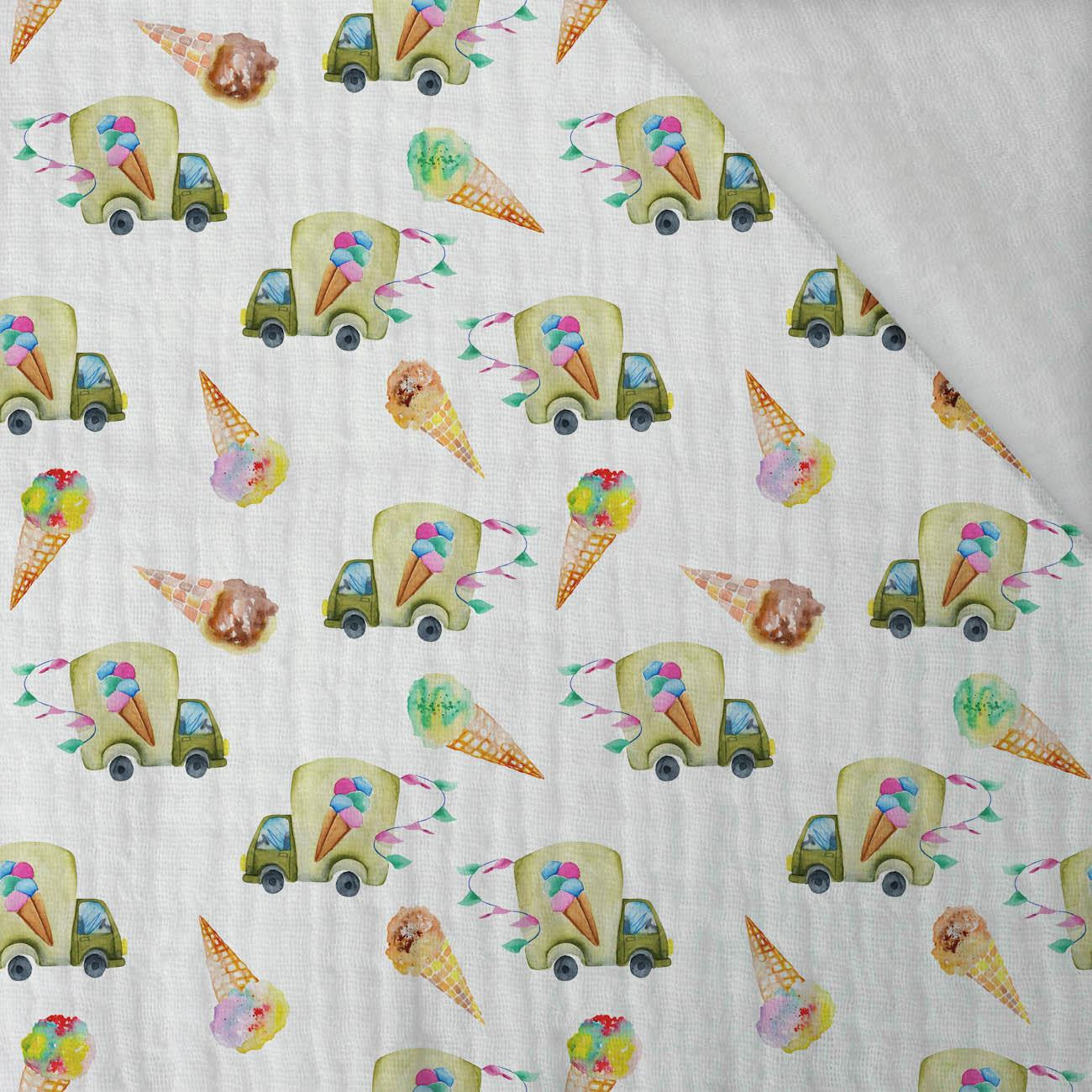 EISWAGEN (BUNTER VERKEHR) - Baumwoll Musselin