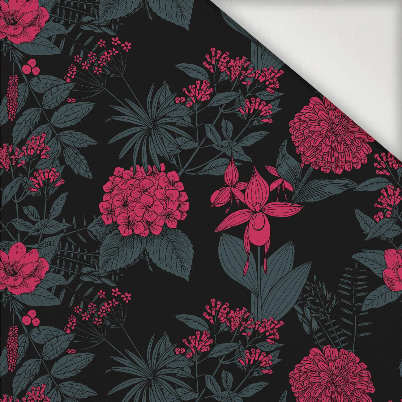 BLUMEN / viva magenta - Nylonstoff PUMI