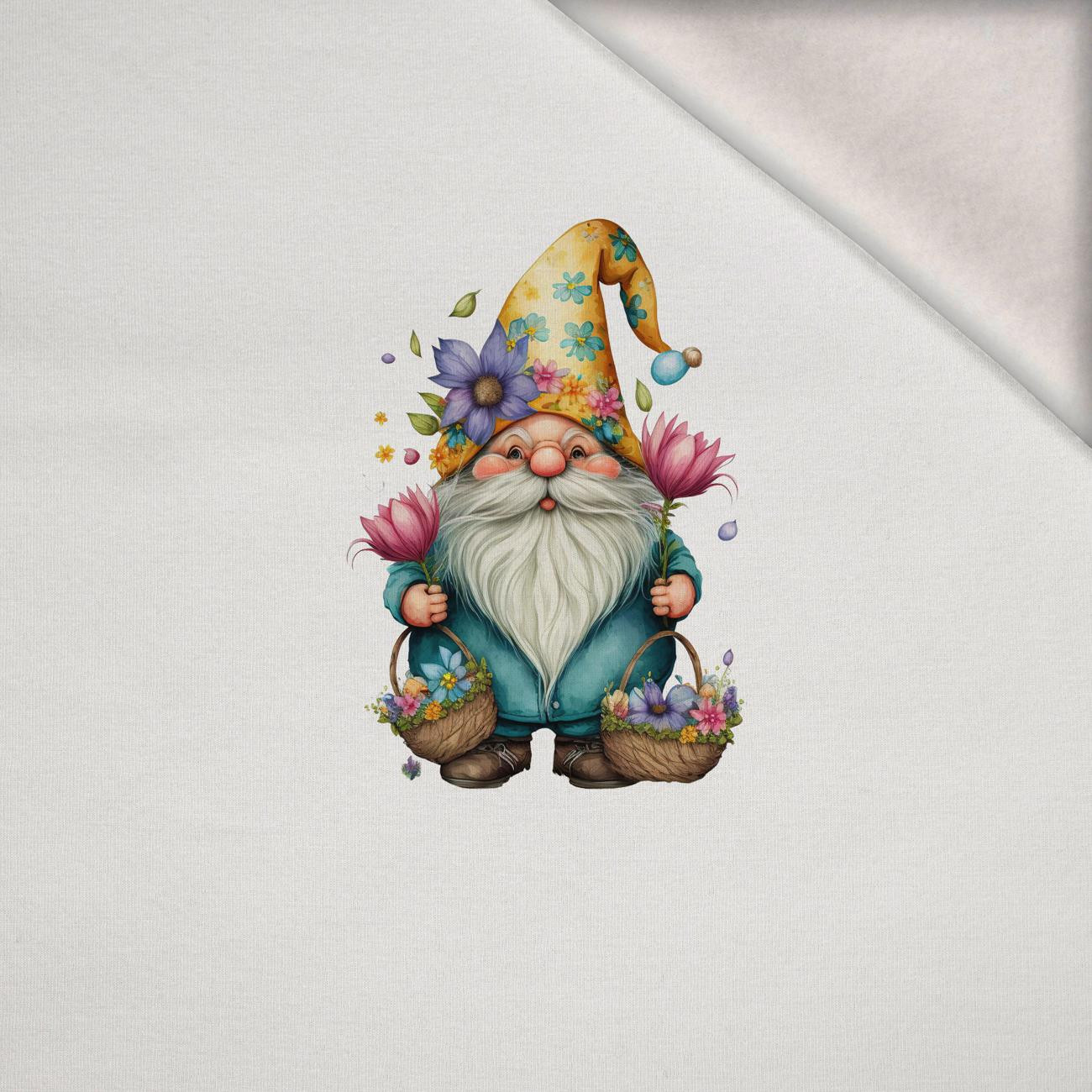 EASTER GNOME M. 1 - Paneel (60cm x 50cm) Wintersweat angeraut mit Elastan ITY