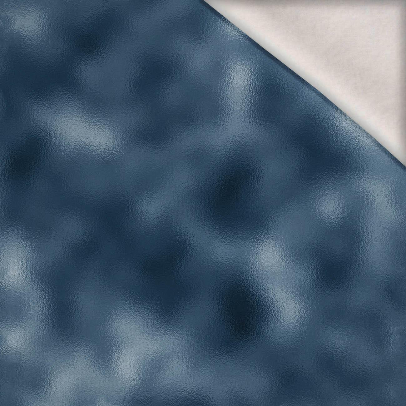 FROST m. 3 / marine (AUF GLAS GEMALT) - Wintersweat angeraut mit Elastan ITY
