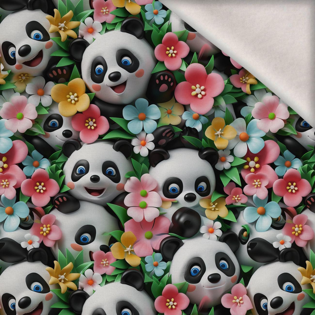 PANDY / BLUMEN M. 3 - Wintersweat angeraut mit Elastan ITY