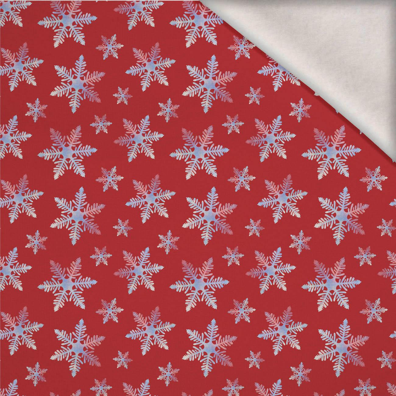 SCHNEEFLOCKEN M.3 (WEIHNACHTSFREUNDE) - Wintersweat angeraut mit Elastan ITY