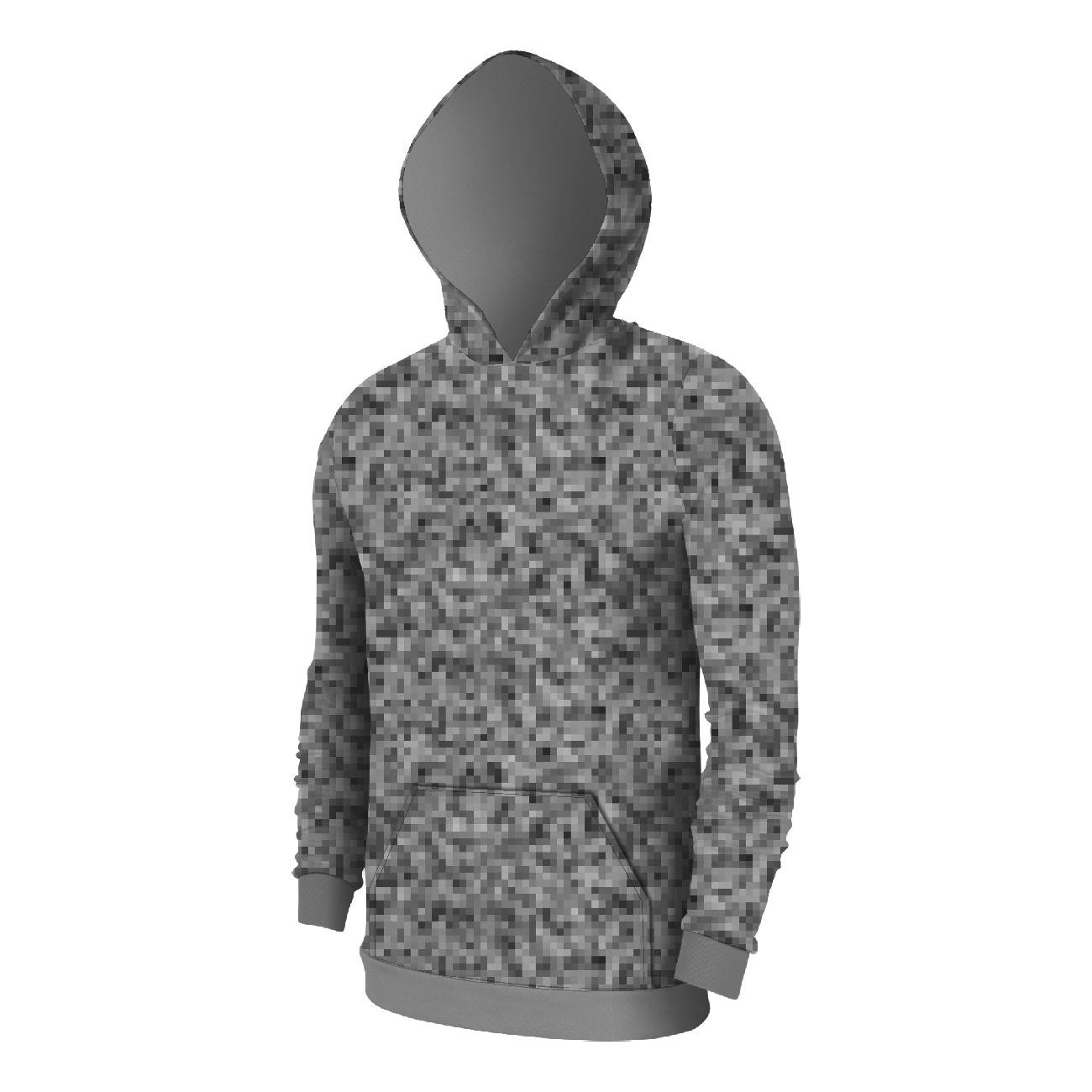 HERREN HOODIE (COLORADO) - PIXEL MS.2 / grau - Nähset