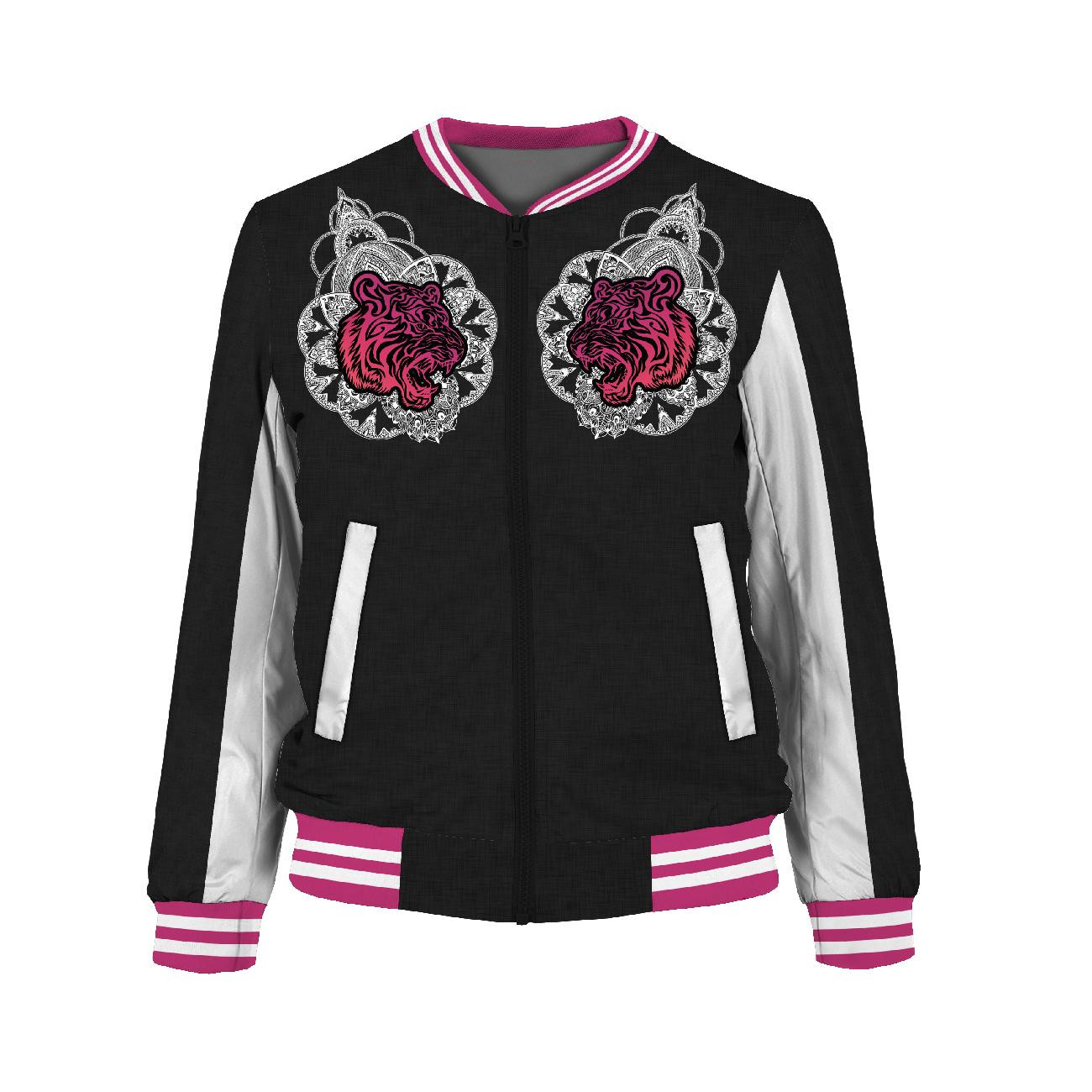 DAMEN BOMBERJACKE (KAMA) - ROSA TIGER - Nähset