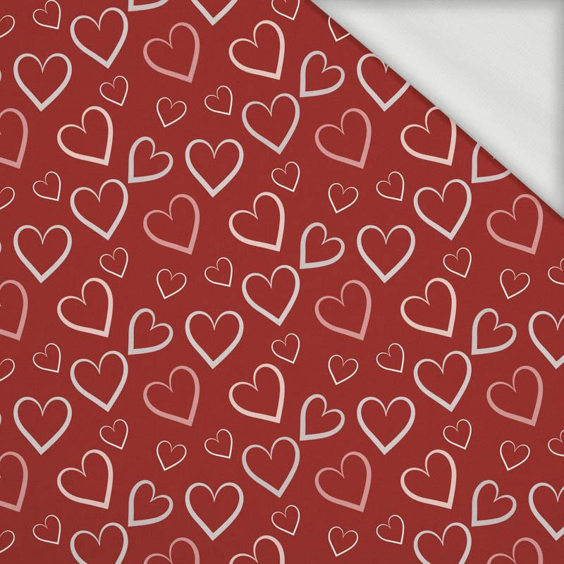 HERZEN (KONTUR) / rot (VALENTINES HERZEN) - Sommersweat