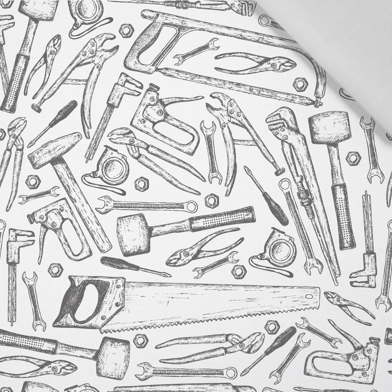 WERKZEUG / grau - Baumwoll Webware