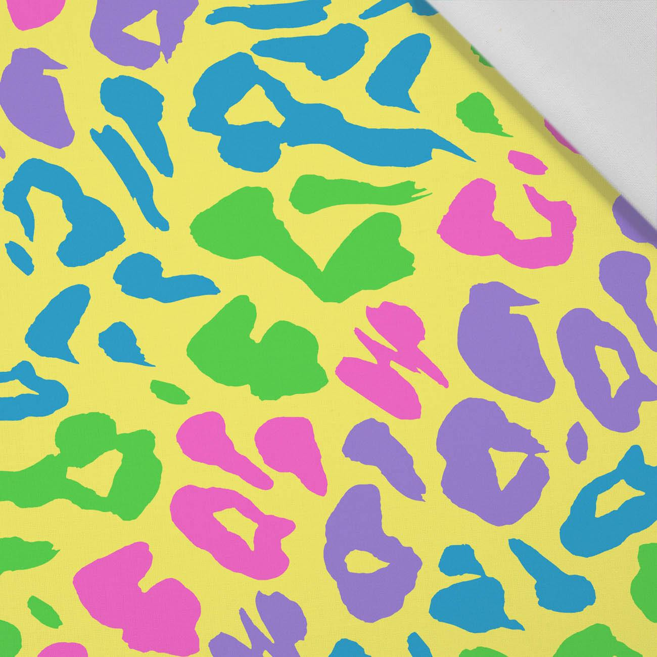 NEON LEOPARD M.2 - Baumwoll Webware