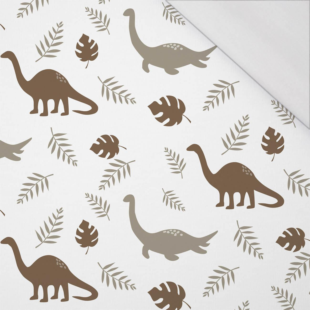 BRAUNE DINOSAURIER M. 3 - bio single jerset mit Elastan Sommersweat
