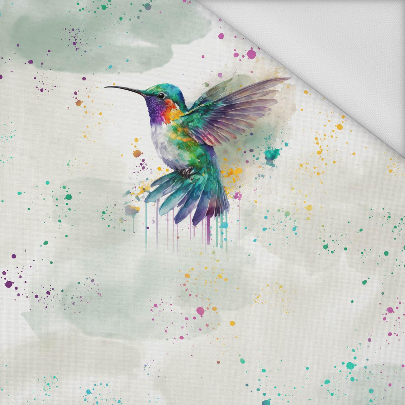 WATERCOLOR HUMMINGBIRD - Paneel (60cm x 50cm) Wasserabweisende Webware