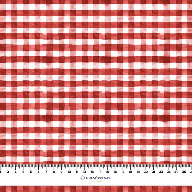 MINI-VICHY / rot (CARO UND ROSEN) - Baumwoll Webware