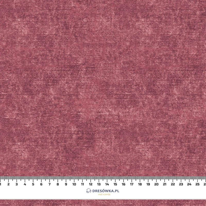 ACID WASH / DUNKELROT - bio single jerset mit Elastan Sommersweat