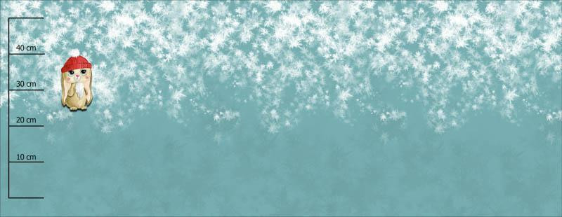 WINTERKANINCHEN MIA - SINGLE JERSEY panoramisches Paneel 