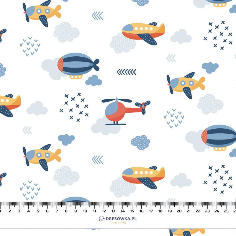FLUGZEUGE m. 2 / weiß (ADVENTURE BEGINS) - Baumwoll Webware