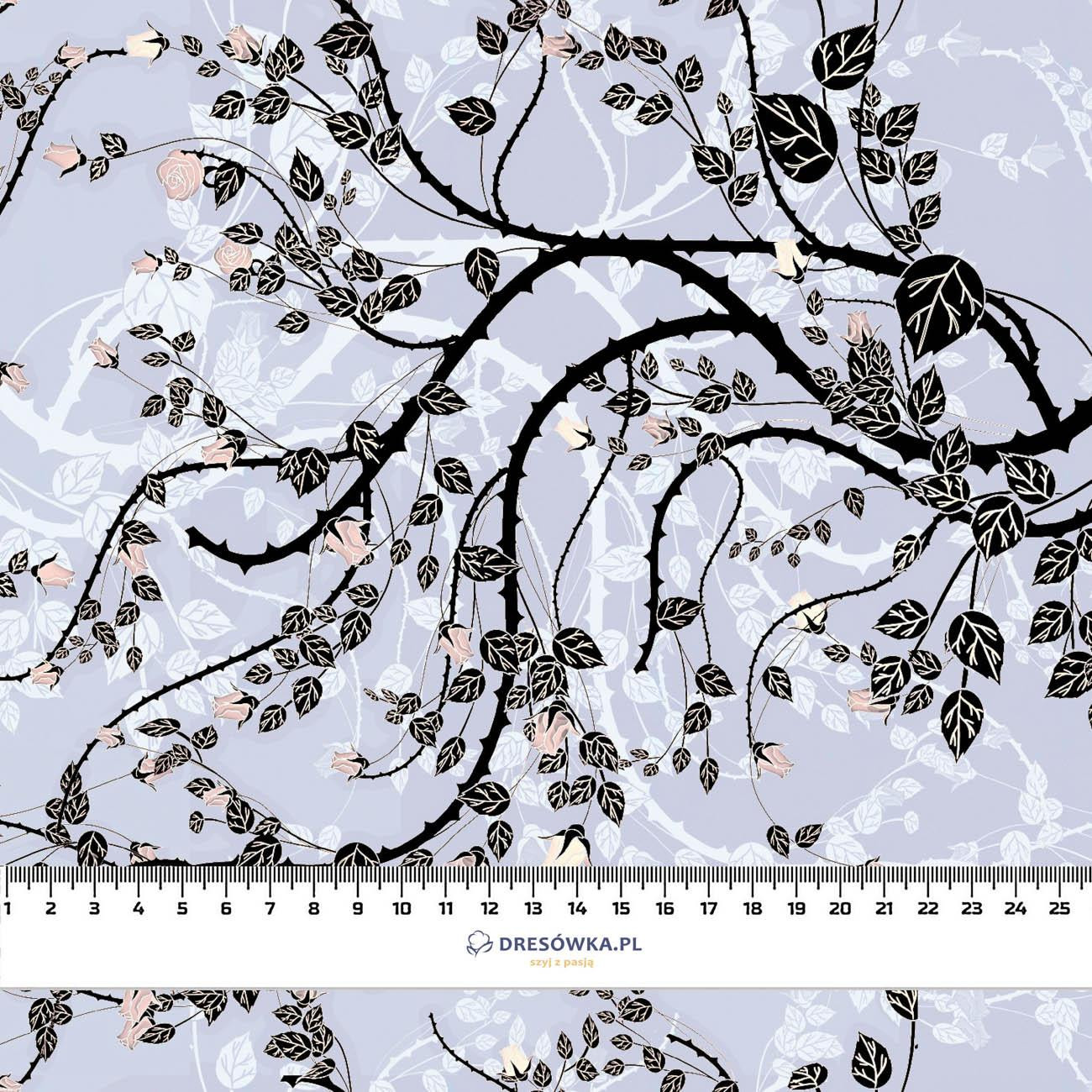 ROSEN Ms. 4 (grau) - Viskose Webware