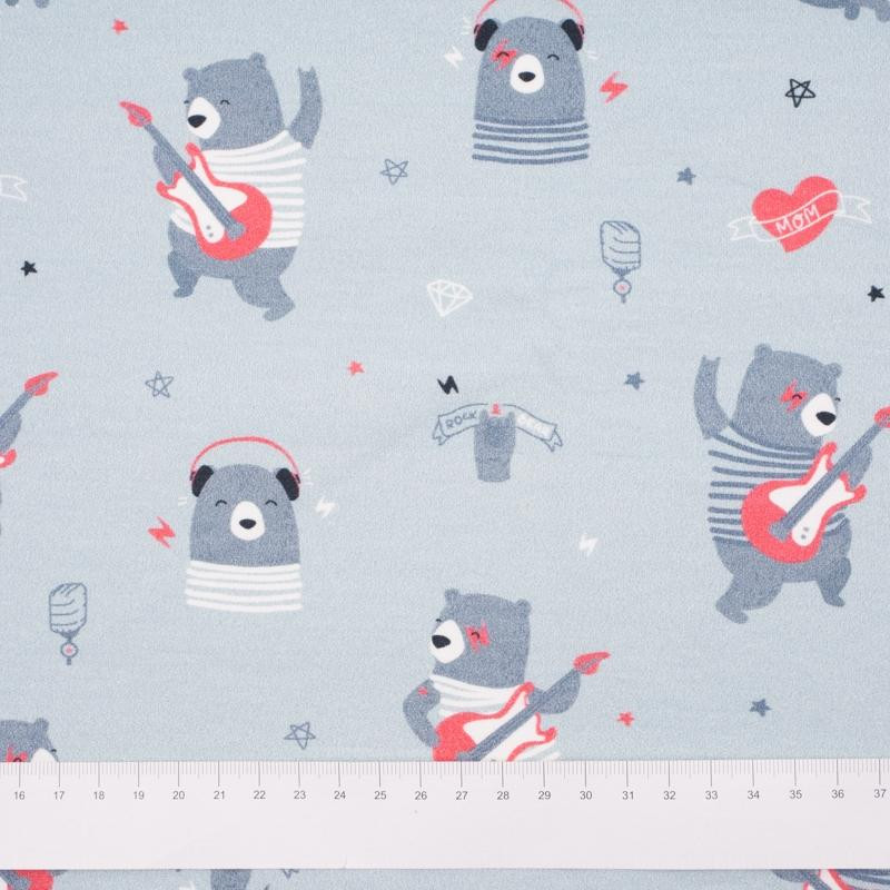 Rock N Roll bear / grau -  Sommersweat