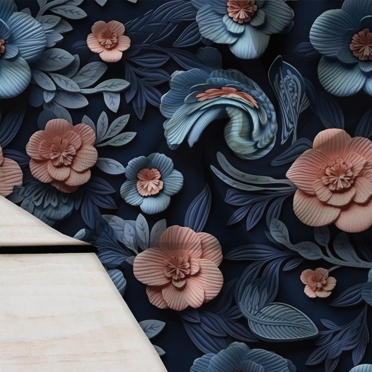 FLOWERS 3D M.12 - Webware für Tischdecken