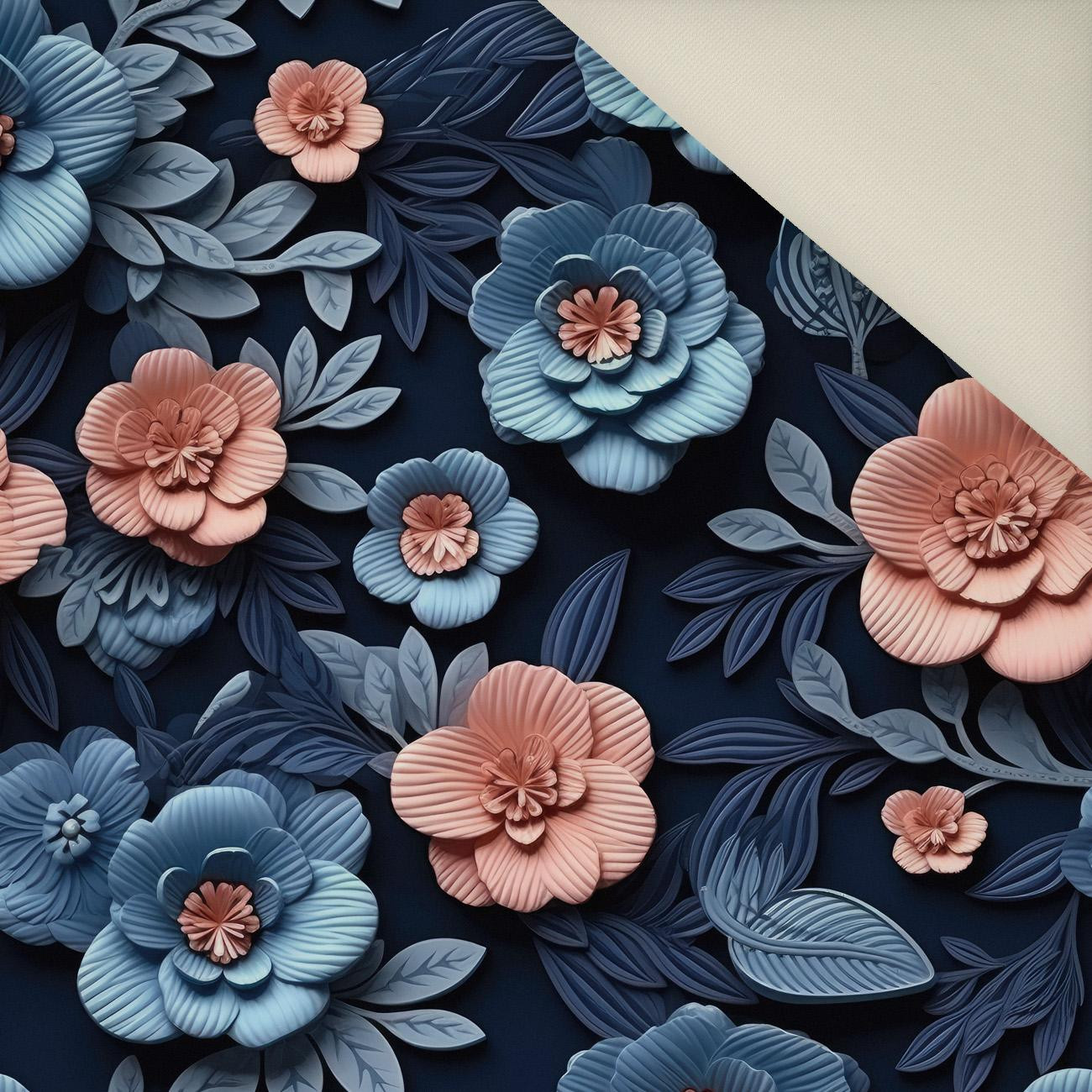 FLOWERS 3D M.12- Polster- Velours