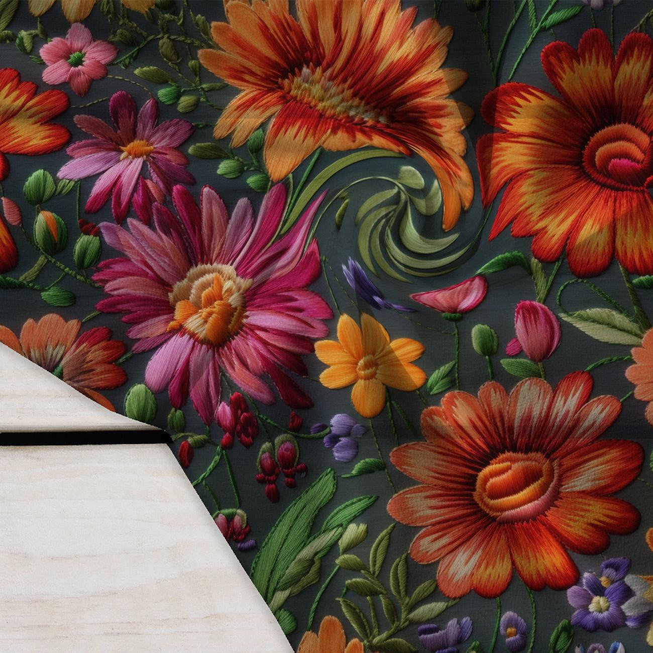 FLOWERS 3D M. 2 - Krepp
