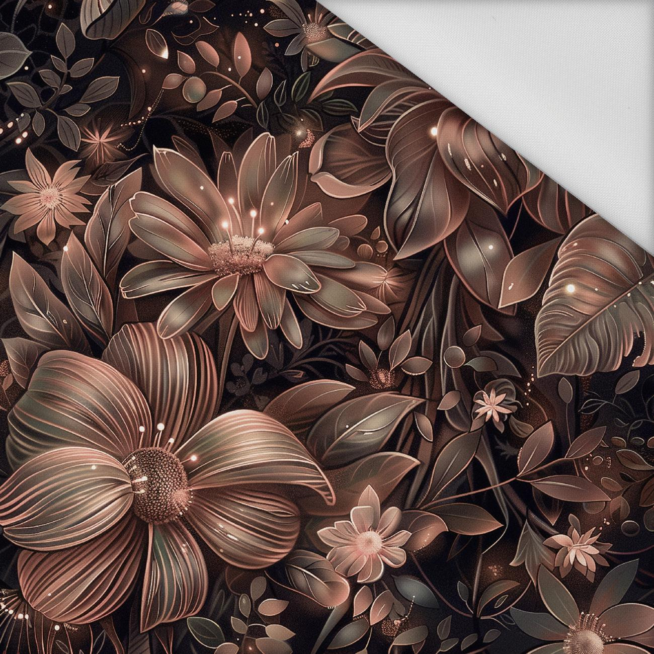 FLOWERS WZ.10/ Mocha Mousse  - Wasserabweisende Webware