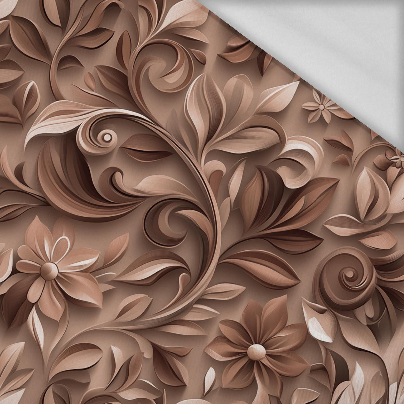 FLOWERS WZ.2/ Mocha Mousse  - Thermo lycra
