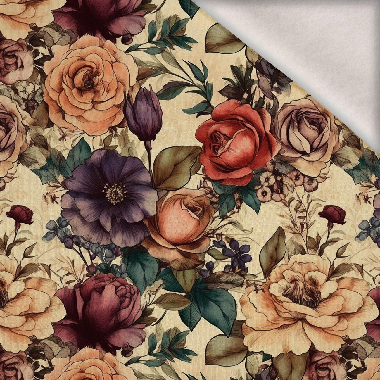 FLOWERS WZ.39 - Wintersweat angeraut mit Elastan ITY