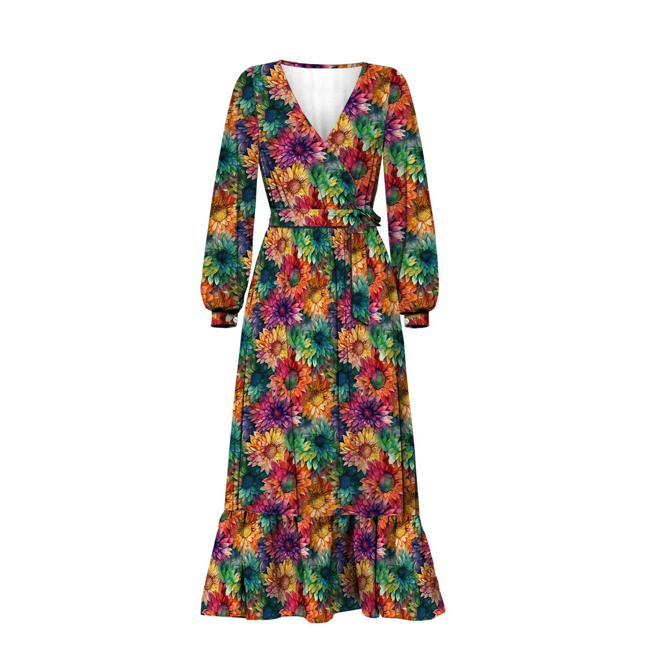 FLOWERS WZ.46 - Wintersweat angeraut mit Elastan ITY