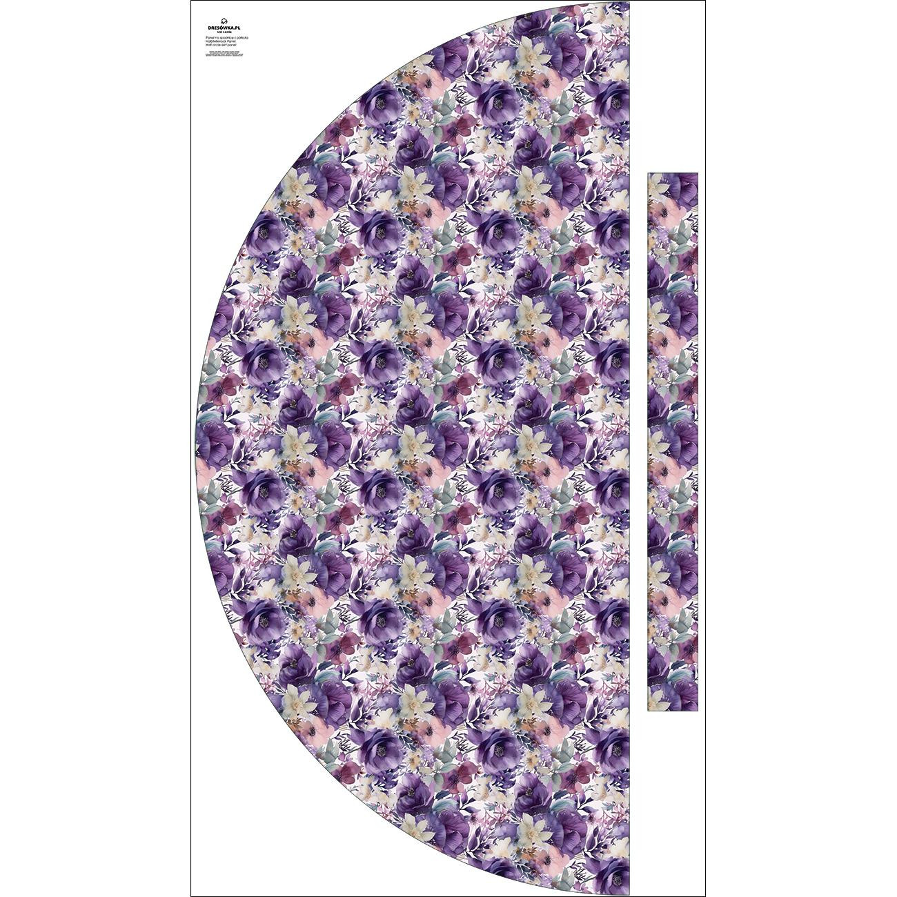 Maxirock Panel - krepp/ Flowers wz.51