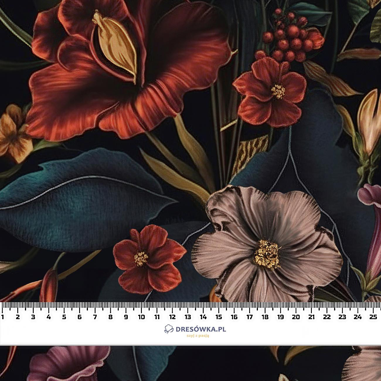 FLOWERS wz.62- Single Jersey mit Elastan ITY