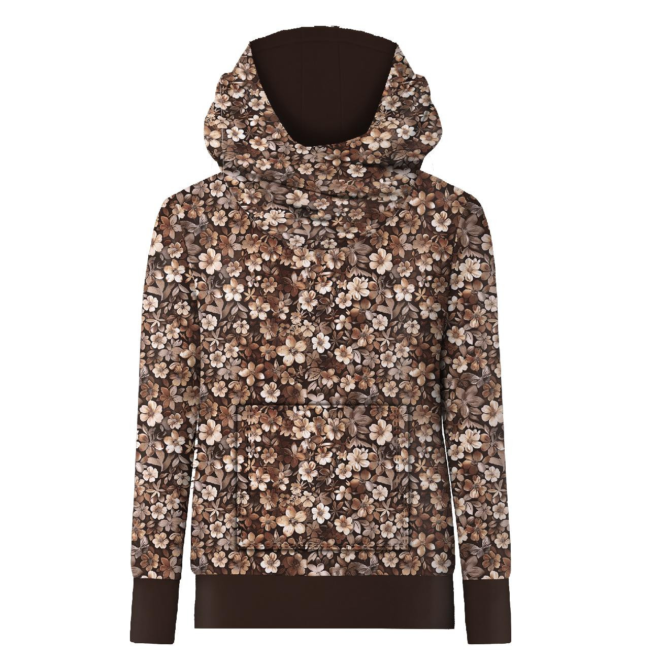 FLOWERS WZ.8/ Mocha Mousse  - Baumwoll Webware