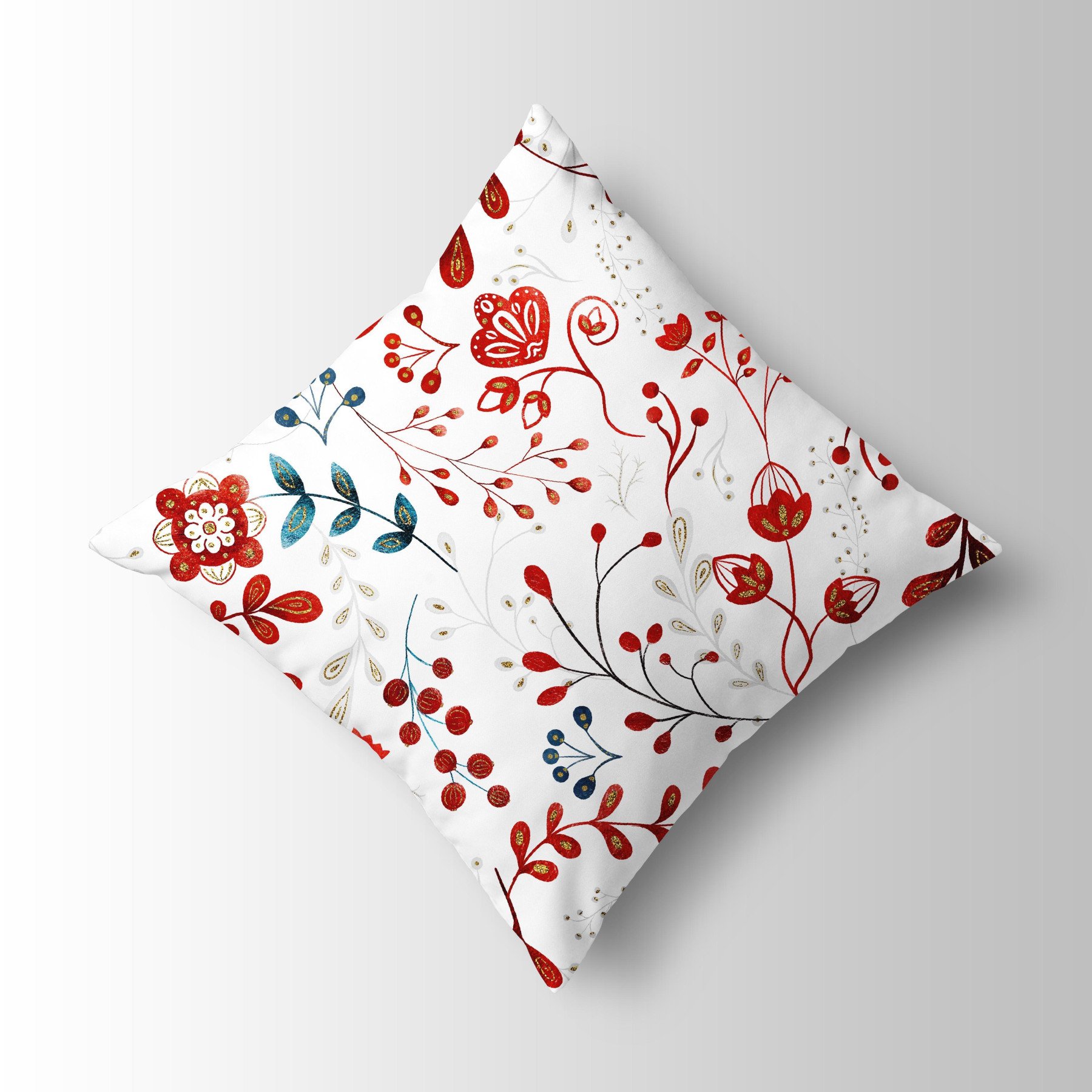 FOLK FLORAL M. 2 (FOLK WALD) - Leinen 100%