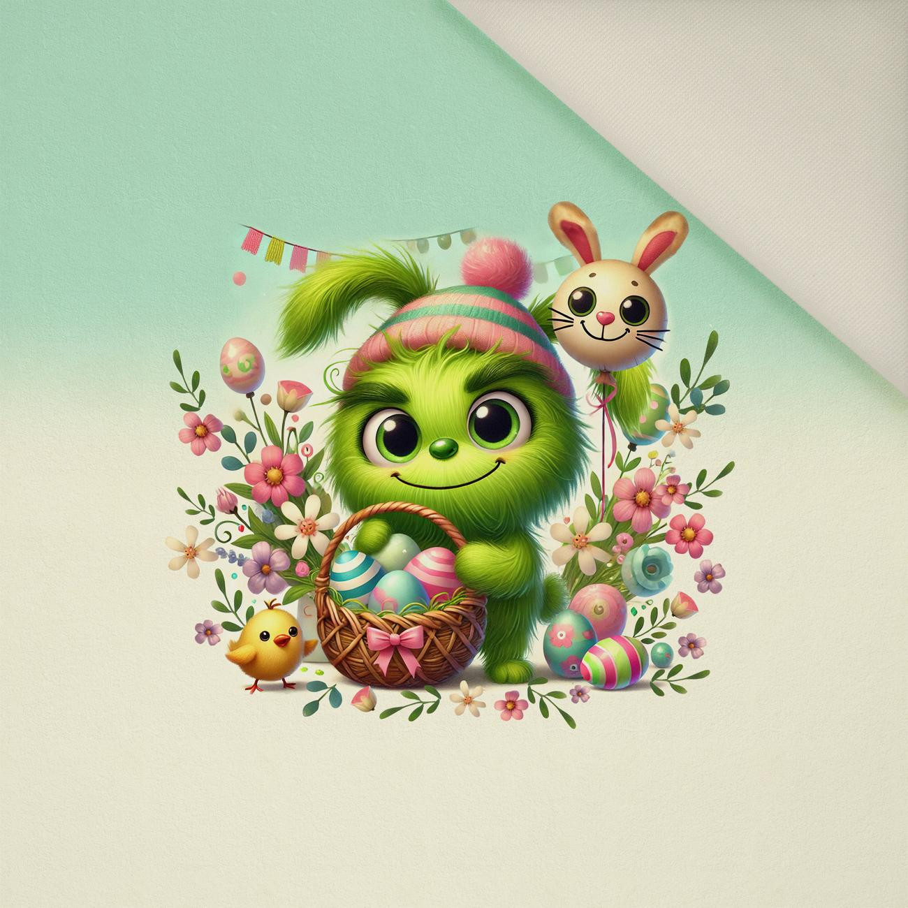 FUNNY EASTER WZ. 2 - Panel (60cm x 50cm)  Polster- Velours