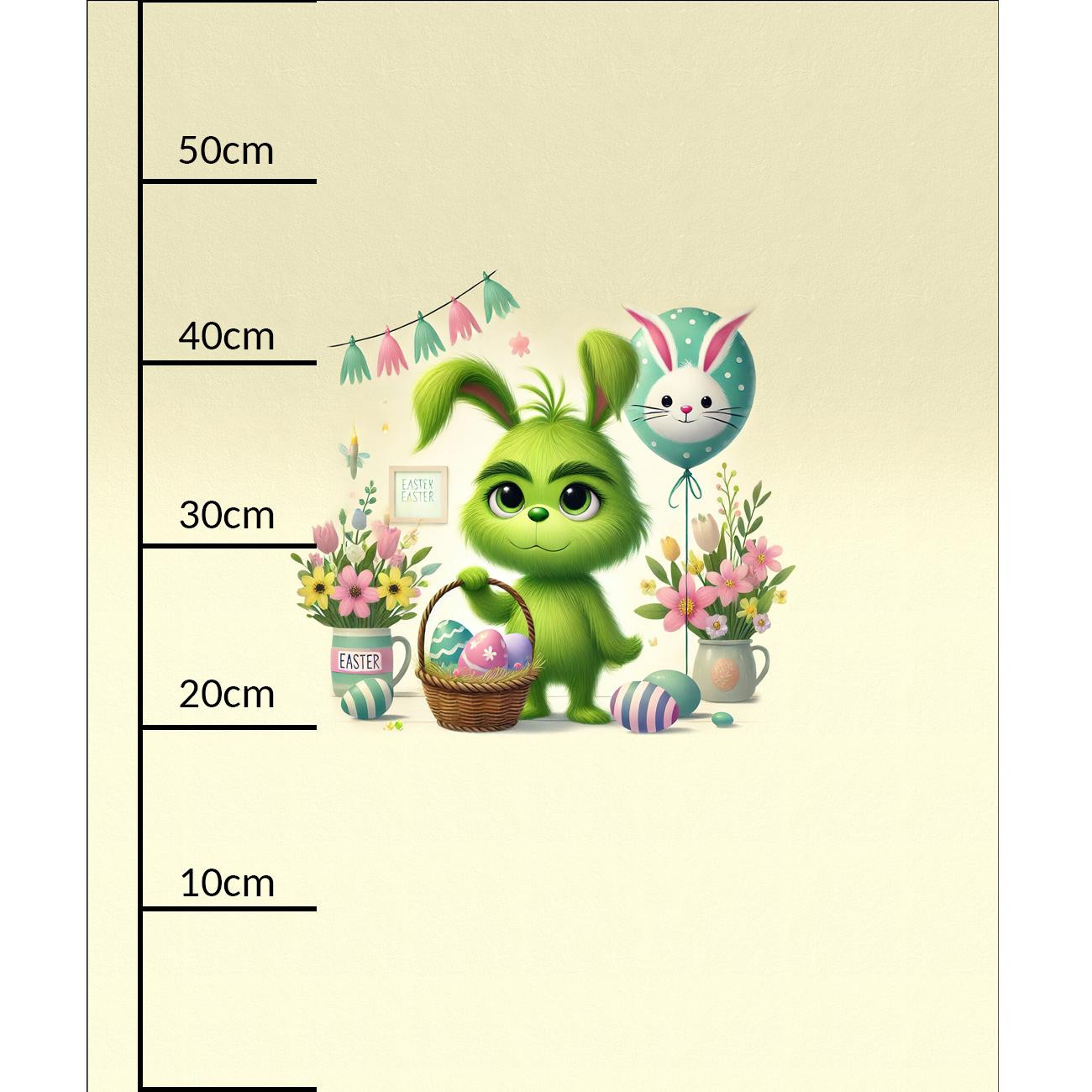 FUNNY EASTER WZ. 3 - Panel (60cm x 50cm)  Polster- Velours