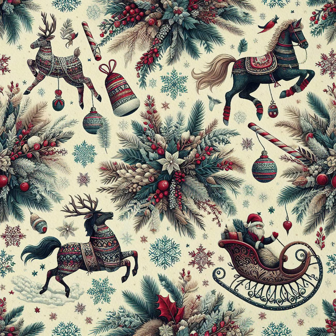 Vintage Christmas wz.19 - leichte Maschenware angeraut