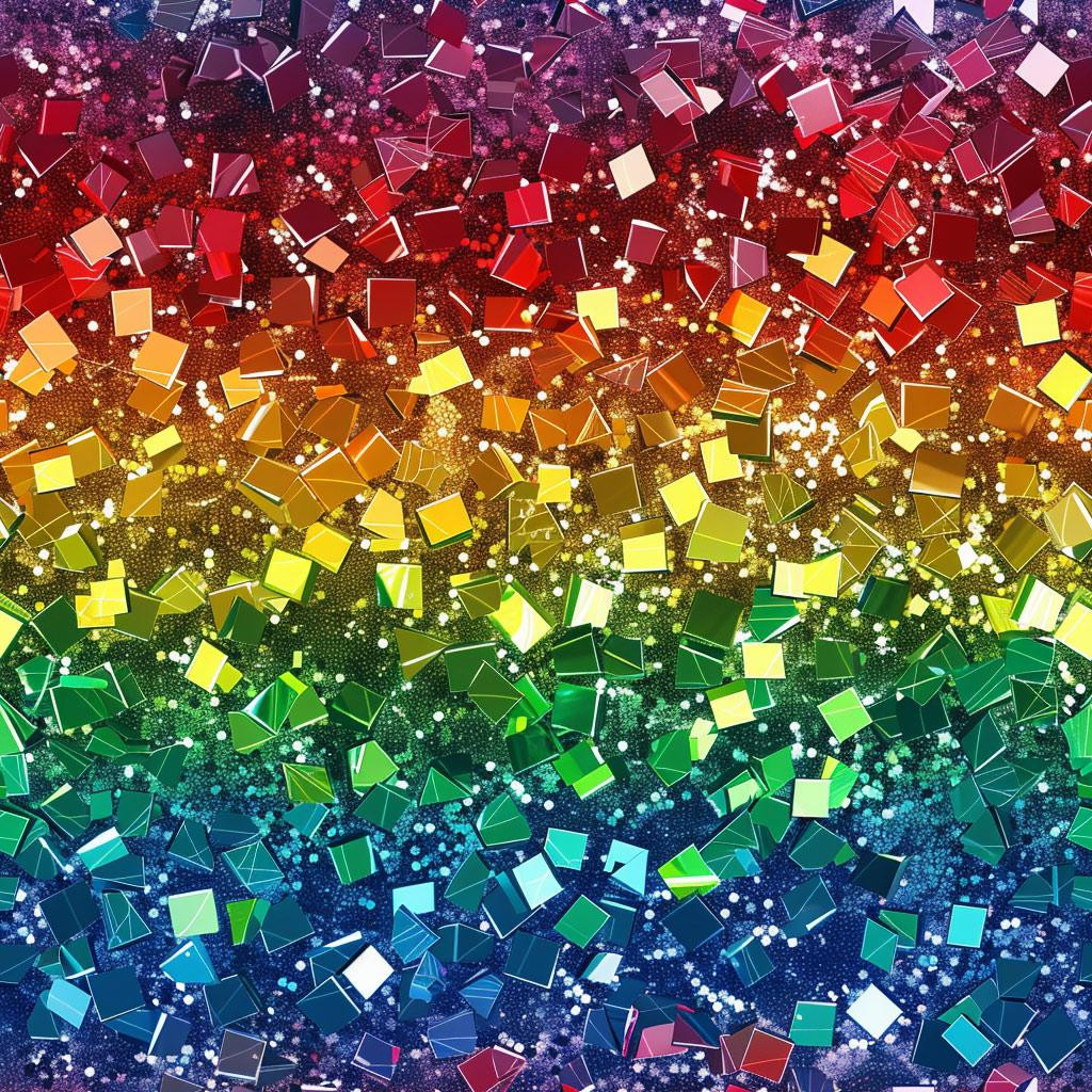 HOLOGRAPHIC RAINBOW wz. 2 - Wasserabweisende Webware