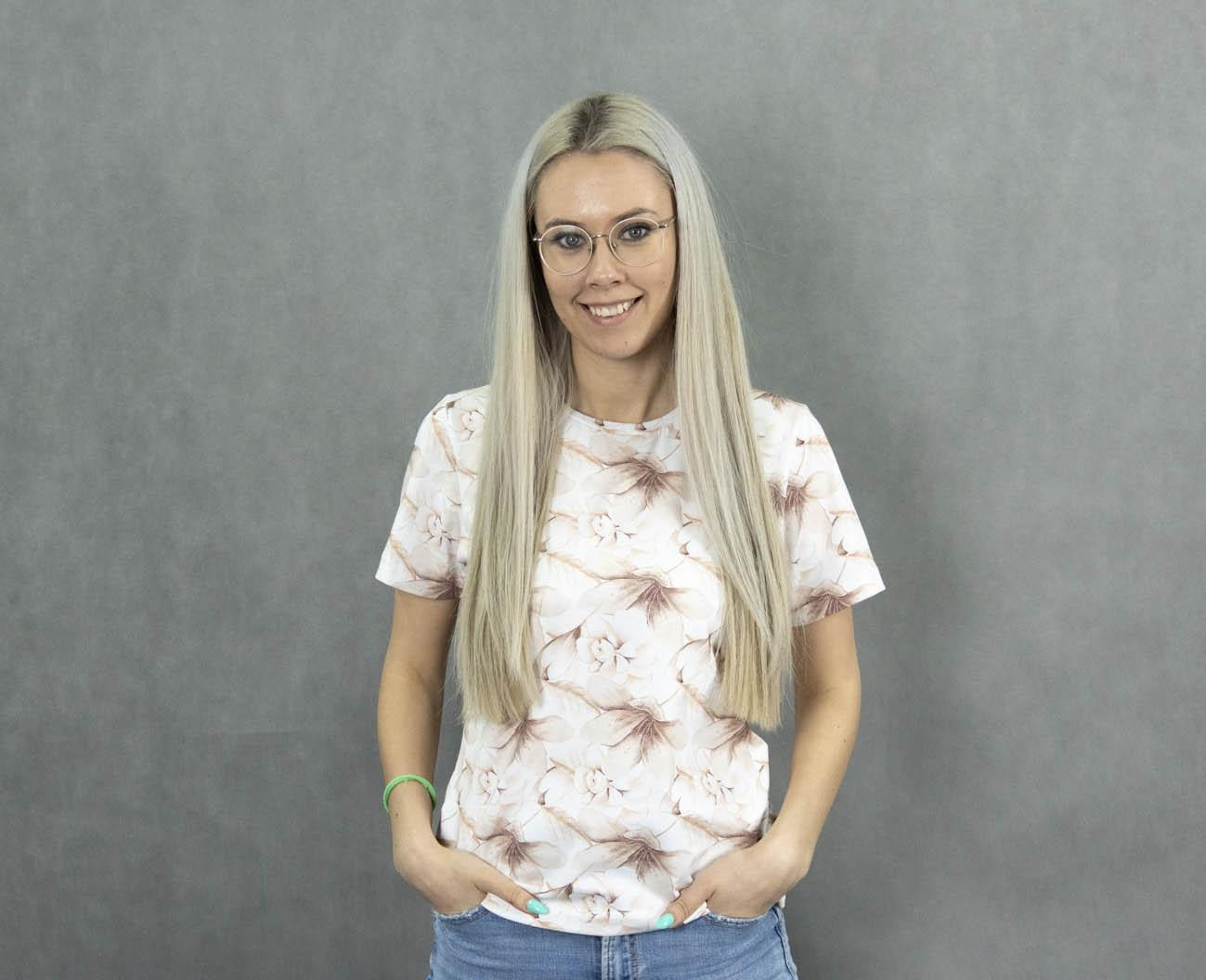 DAMEN T-SHIRT - VINTAGE FLOWERS m. 1 - Nähset