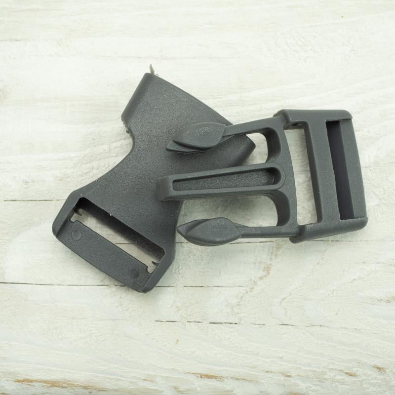 Steckschnalle aus Kunststoff P 20 mm - grau