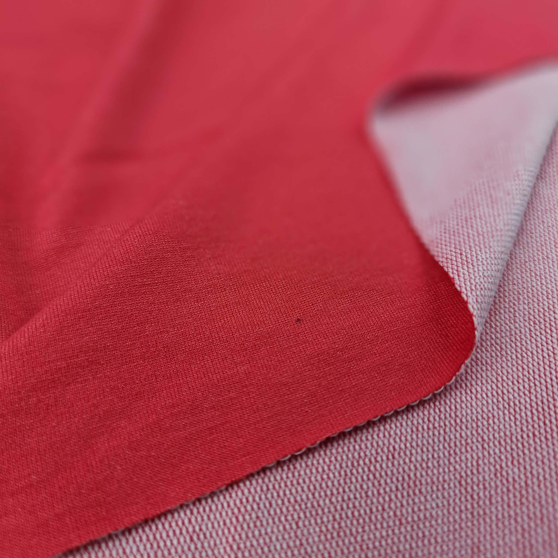 Viskose-Sommersweat - KORALLENROT D-24