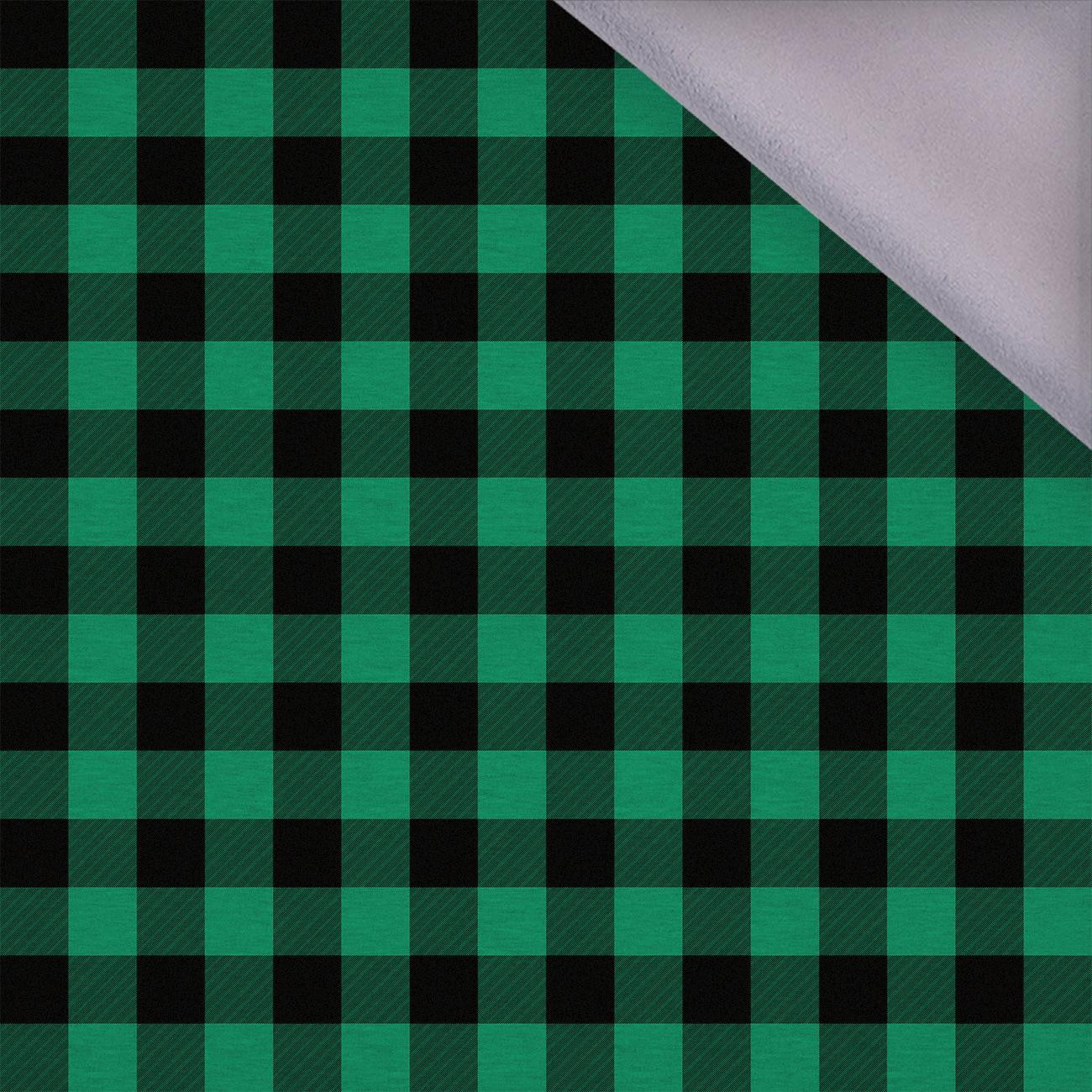 KARO VICHY - MELANGE GRÜN - Softshell 