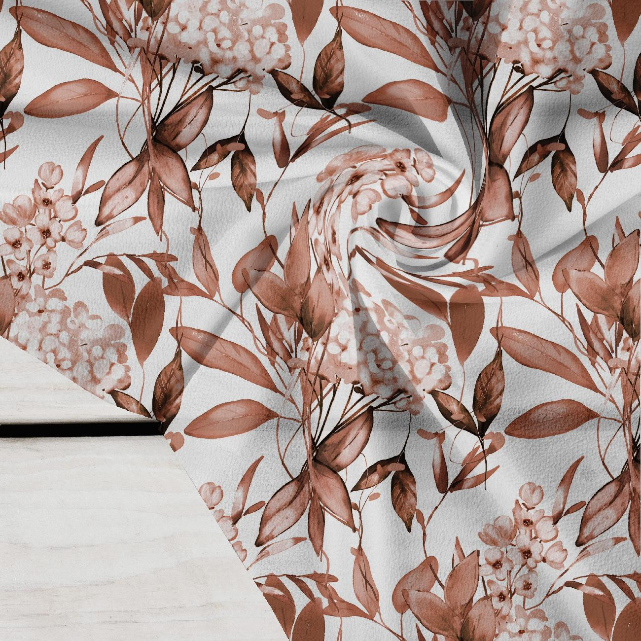 FLOWERS WZ.11/ Mocha Mousse  - Krepp