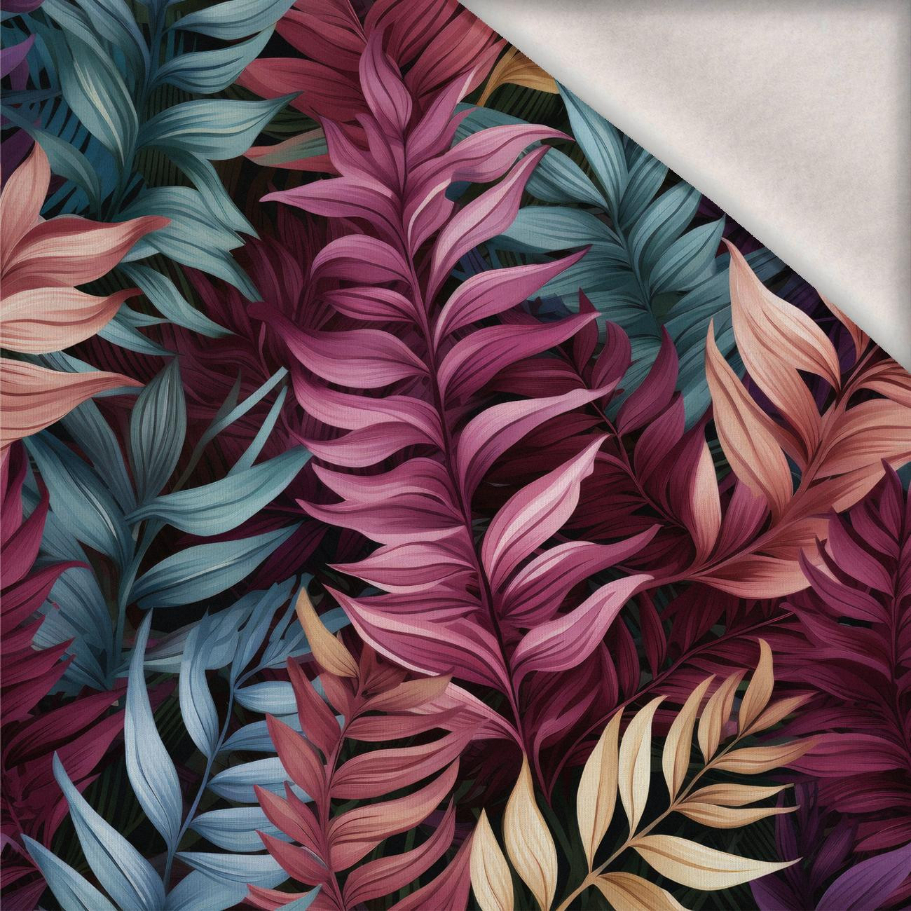 LEAVES AND FERNS WZ. 3 - Wintersweat angeraut mit Elastan ITY