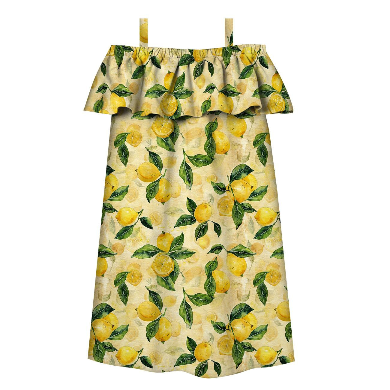 Carmenausschnitt Kleid (LILI) - LEMON wz.2 - Nähset 