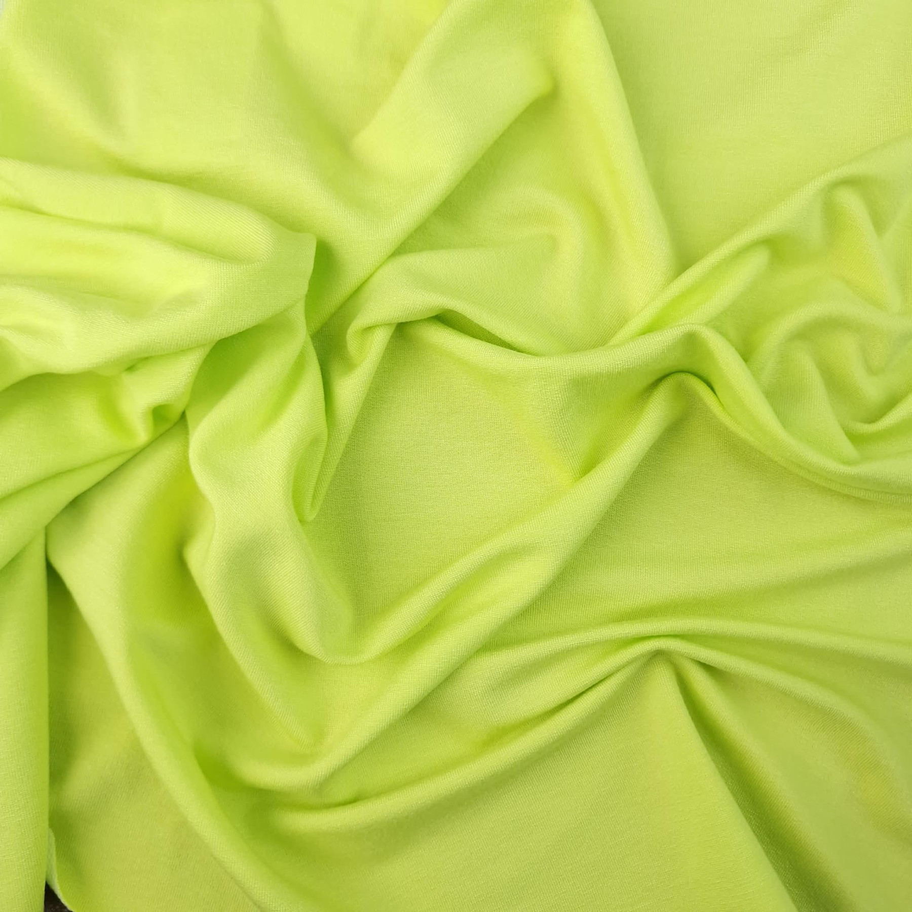 Viskose-Sommersweat - LIME NEON D-30