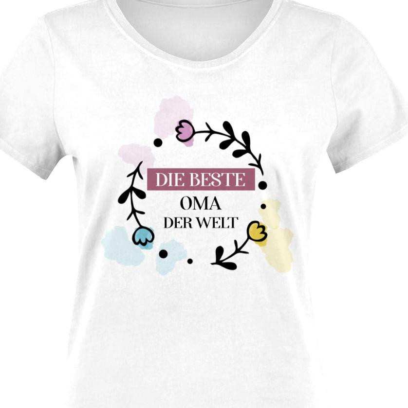 DAMEN T-SHIRT - Die beste Oma der Welt Ms. 2 - Single Jersey