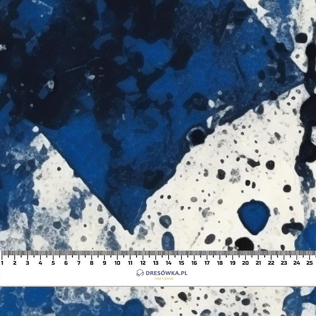 NAVY GRUNGE wz. 3 - Single Jersey