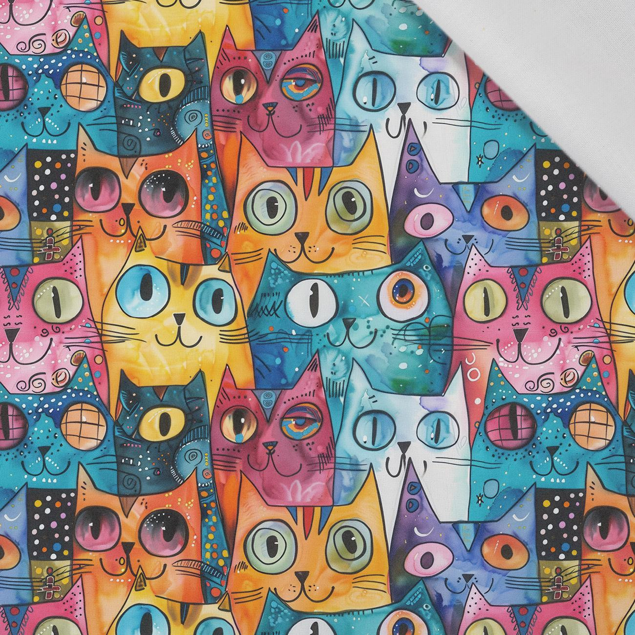 NEON CATS WZ.2 - Baumwoll Webware